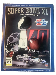 Super Bowl XL Program: Reproduction, NFL, Football, Pittsburgh Steelrs, Seahawks - Picture 1 of 1