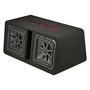 Kicker L7R Series 12" Dual 2 Ohm Enclosed Subwoofer 1200W Peak 45DL7R122 - Picture 1 of 4
