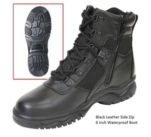 WATERPROOF 6" Tactical Boots BLOOD PATHOGEN Military SWAT Army Medic HM EMT USMC - Picture 1 of 3