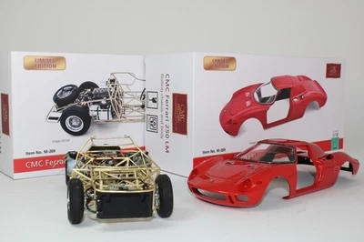CMC Ferrari 250 LM Rolling Chassis + car body red 1963 + display case 1/18 M-269 - Immagine 1 di 4