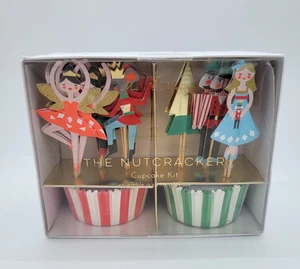 NEW The Nutcracker Cupcake Kit Topper Party Pick Christmas 24 Cases 24 Toppers - Picture 1 of 3