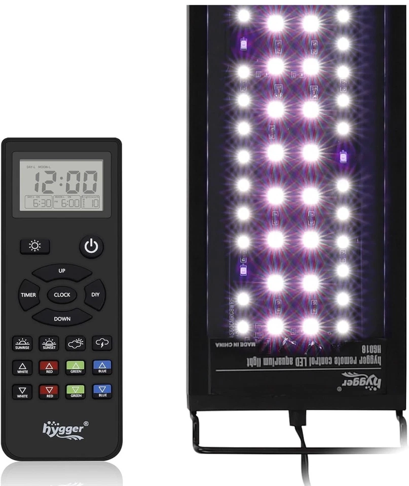 Hygger HG016-30W Remote Control LED Aquarium Light For Tanks 24”-30” (60.9-76cm) - Image 1 of 4