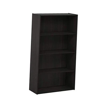  Pasir Bookcase / Bookshelf / Storage Shelves 4-Tier Espresso - Image 1 of 4