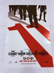 2001 Oceans Eleven locandina film originale 27x40 George Clooney Julia Roberts SS - Foto 1 di 5