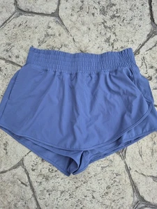 Bluenotes Unplug Shorts Womens Size XL Blue Athletic Pockets EUC - Bild 1 von 8