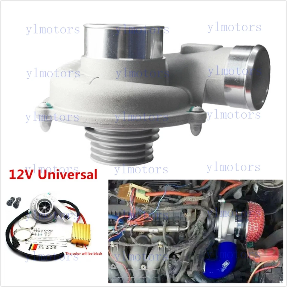 SUV Electric Turbo Supercharger Kit for Universal Car Air Filter Intake - Image 1 of 4
