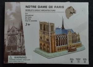 3D PUZZLE World's Great Architecture NOTRE DAME DE PARIS, NEW Sealed *READ* - Picture 1 of 2