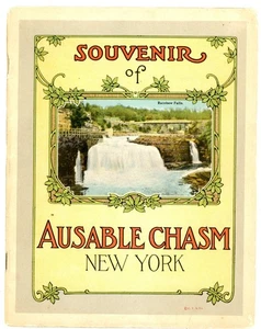 Ausable Chasm New York ca. 1920 Souvenirheft mit Ausable Chasm Hotel - Bild 1 von 7
