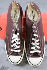 Zapatos Converse Chuck 70 Ox Unisex Talla 12 Gris Raíz Oscura Garceta Negro Parte Superior Baja Tenis - Imagen 1 de 10