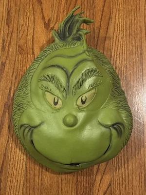 Máscara Dr. Seuss Grinch Quien Robó Navidad Adulto Halloween Máscara Látex Verde 2011 Foto 1 de 4