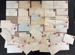 Años 1890 a 1940 EE. UU. FUNDAS ESTAMPADAS Y CORRESPONDENCIA - 49 CUBIERTAS - Imagen 1 de 7