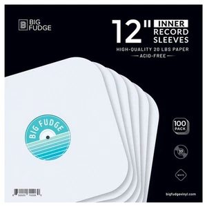 BIG FUDGE Buste Interne Vinili 33 Giri, 12" x 100 pezzi, Protezione in Vinile in - Bild 1 von 7