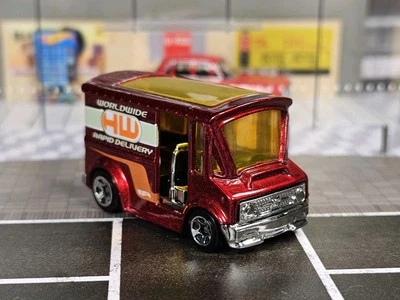 2011 Hot Wheels Bread Box #171 Red HW Delivery HW City Works HW15 1/64 Diecast  - Image 1 of 4