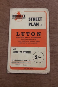 BARNETT - Street Plan of LUTON - 1970's - Good - Picture 1 of 6