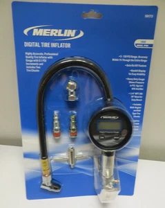 New MERLIN Digital Tire Inflator with Pressure Gauge 0-150PSI - Picture 1 of 4