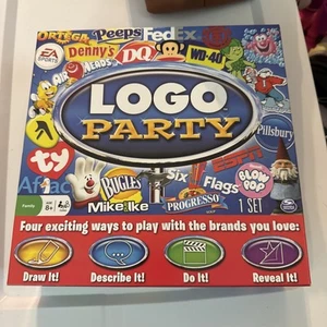 Logo Party Logos Brands Board Game Spin Master 2013 Complete Family 8+ New - Picture 1 of 3