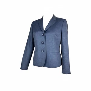 Blazer Traje Chaqueta Le Suit Azul Manga Larga Tres Botones Trabajo Formal Talla 10 - Imagen 1 de 6