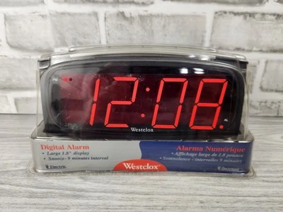 Westclox Large Red Digital Display Alarm Clock Model 66200 Colossus - Image 1 of 4