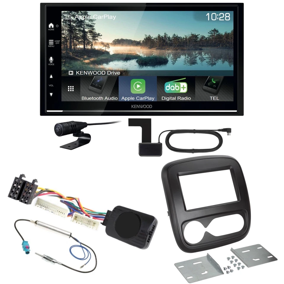 Kenwood DMX7722DABS Android Auto CarPlay Einbauset für Renault Trafic 3 - Bild 1 von 1