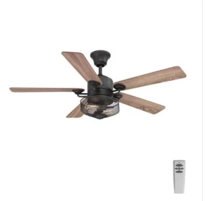 Progress Lighting P2584-71 Greer 54" Gilded Iron LED Indoor/Outdoor Ceiling Fan - Image 1 of 4