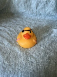 Yellow Ducky With An Eyepatch And Floaties 2” Rubber Duck, Jeep Ducking - Picture 1 of 5