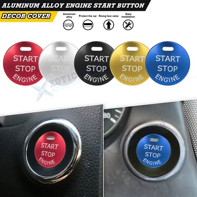 Alloy Engine Start Go Push Button Cover For Infiniti Q50 QX50 QX80 QX70 QX60 - Image 1 of 4