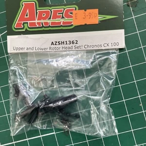 Lot 87 Ares Azsh1362 Chronos CX100 Upper And Lower Rotor Head Set - Picture 1 of 2