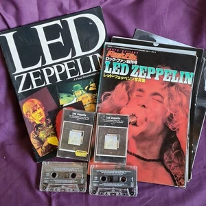 Led Zeppelin vintage books & cassettes bundle inc. Rock Fun Photo Gallery, Japan - Picture 1 of 24