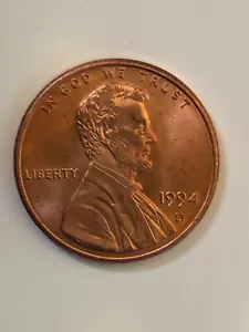 1994 United States Closed AM one penny coin double die reverse - Picture 1 of 2