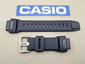 Genuine Casio Pro Trek PRG-260 PRG-550 navy blue resin watch band strap 10412705 - Picture 1 of 7