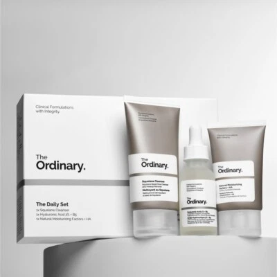 The Ordinary The Daily Set | Cleanser, Hyaluronic Acid, Moisturizer | NEW Sealed - Image 1 of 3