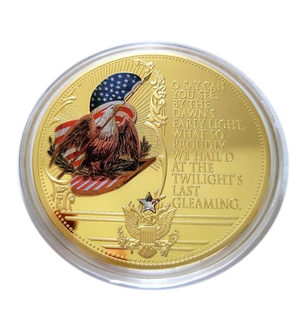 STAR-SPANGLED BANNER COLOSSAL COMMEMORATIVE COIN (2.75"x0.16") Cover