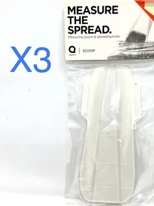 X3 Eccentrico MISURA Il Scoop SPREAD gira 2 coltelli da spalmare - Facile da pulire! Gadget - Foto 1 di 5