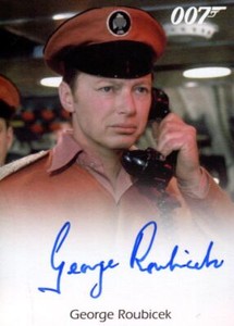 James Bond Archives Final Edition 2017 George Roubicek Autograph Card
