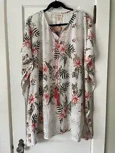 women's beaches & boho kimono style swim beach cover up vacation coastal - Picture 1 of 7