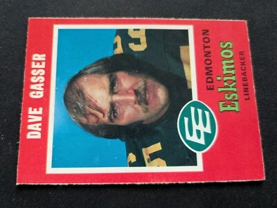 1971 O-Pee-Chee Football Card # 55 Dave Gasser - Edmonton Eskimos (EX) - Image 1 of 3