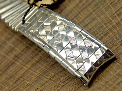Mira-Flex USA 16mm Stainless Steel Expansion Vintage NOS Unused Watch Band - Image 1 of 4