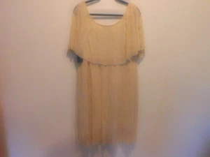 NEW MISOOK LARGE ELBOW SLEEVE DEEP SCOOP NECK SWING DRESS - Picture 1 of 5