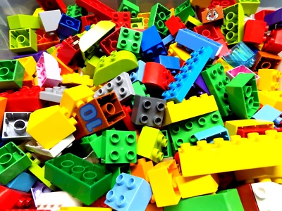 Lego Duplo 100 piece Building Bricks,Blocks Fun Lot {WASHED} - Image 1 of 4