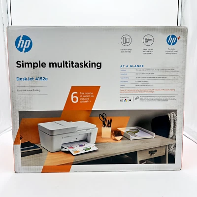 hp Deskjet Printer 4152e Simple Multitasking Essential Home Printing NIB - Image 1 of 4