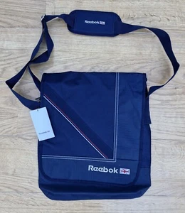 Reebok Classic Cross Body Shoulder Bag Casuals Navy Messenger Laptop - Picture 1 of 15