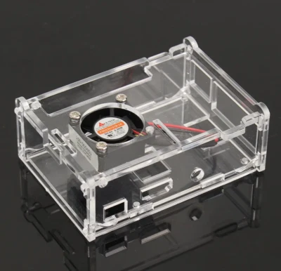 Boitier Transparent En Acrylique Avec Ventilateur Pour Raspberry Pi 3B / 2B / B+ - Photo 1/4