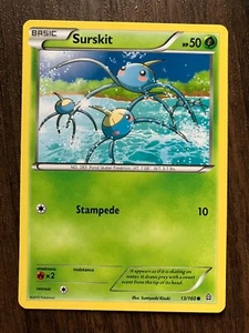 Surskit 13/160 - 2015 Pokemon Primal Clash Common Card - CLEAN NM - Picture 1 of 2