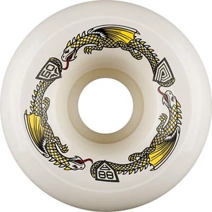 Powell Peralta Dragon Formula Skateboard Wheels 88A, White, Bomber, 60mm x 40mm - Picture 1 of 3