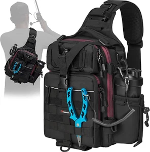 Piscifun Waterproof Outdoor Tackle Bag Single Shoulder Fishing Tackle Storage... - Picture 1 of 5