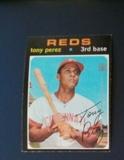 1971 Topps Tony Perez Card #580 near mint (see scan)
