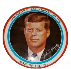 Pin de inauguración JFK 1961 John F Kennedy presidente democrático  - Imagen 1 de 5