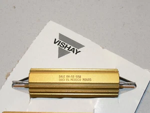 56 Ohm 50 Watt 1% Lastwiderstand VISHAY / DALE RH-50 5 Stk pcs Set - Picture 1 of 2