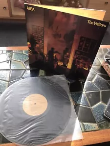 ABBA The Visitors 1981 Vintage Vinyl LP Record Album Plus Song Lyrics - Picture 1 of 3