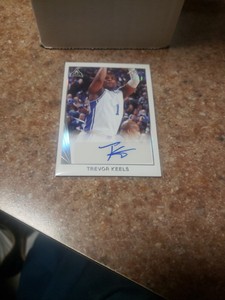 2021-22 Leaf Memories 1990 Base Auto Silver /10 Trevor Keels #BA-TK1 Auto